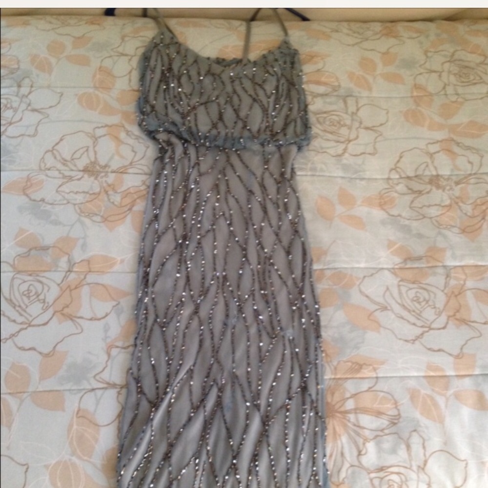 Adrianna Papell beaded mesh